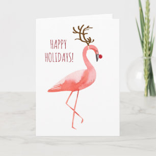 Rudolph flamingo lustiga helgdagar helgkort
