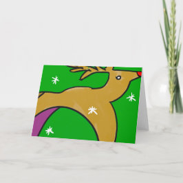 Rudolph helgdagoriginal vid GLetzArt Helgkort