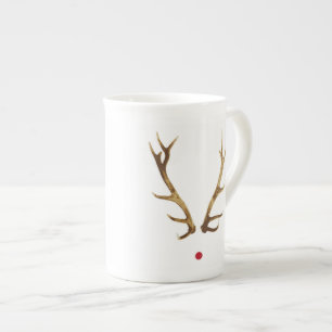 Rudolph Horn Mugg Benporslin Mugg