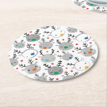 Rudolph-huvuden med små stjärnor