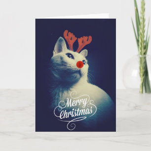 Rudolph jul Kattunge Card Helgkort