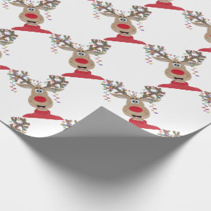 Rudolph jul Ljus Reindeer Presentpapper