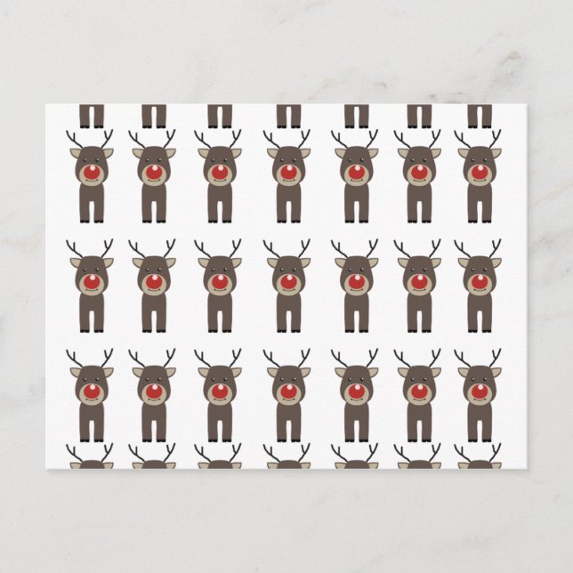Rudolph jul Mönster.png Helg Vykort (Framsida)
