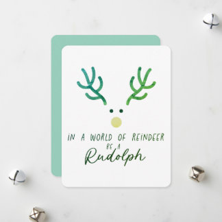 Rudolph-julkort Julkort