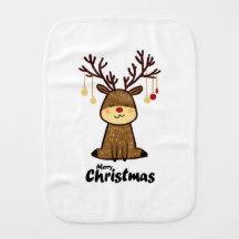Rudolph med Burp Cloths