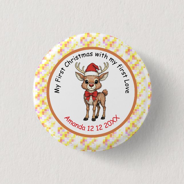 Rudolph med röda näsan knapp (Framsida)