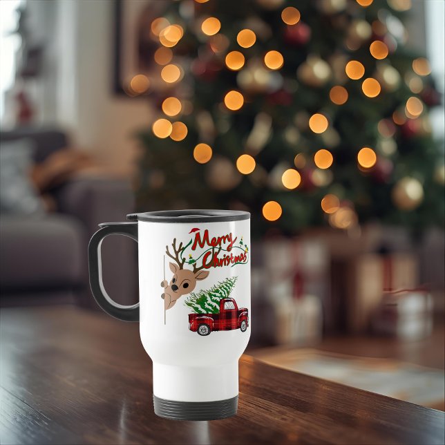 Rudolph Merry Christmas - Personalized Travel Mug Resemugg (Skapare uppladdad)