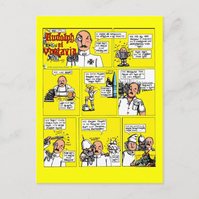 Rudolph of Vostavia - vykort (Framsida)