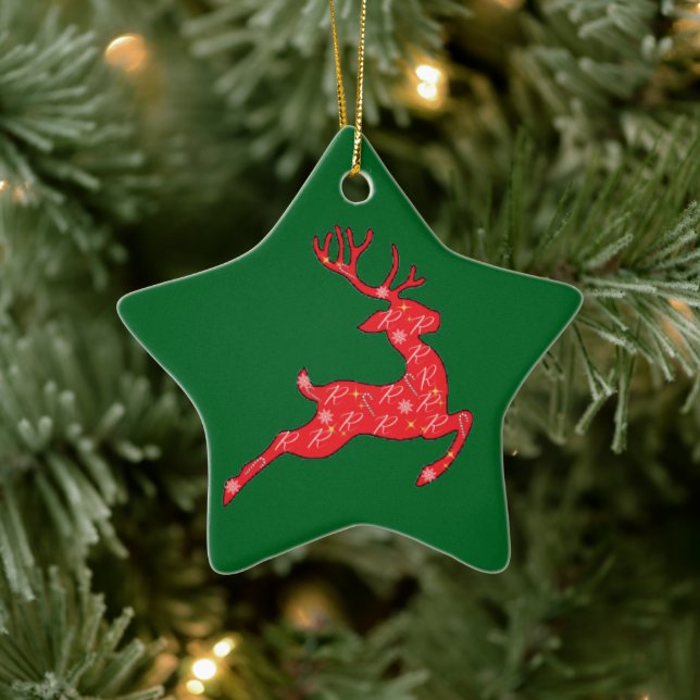 Rudolph Ornament Grönt, Rosa, Blue... (Träd)