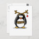Rudolph penguin vykort (Front/Back)