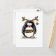 Rudolph penguin vykort (Front/Back In Situ)