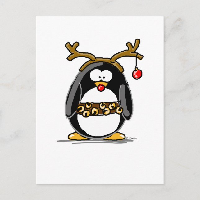 Rudolph penguin vykort (Front)