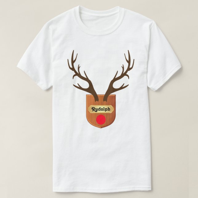 Rudolph Plaque T-Shirt (Design framsida)