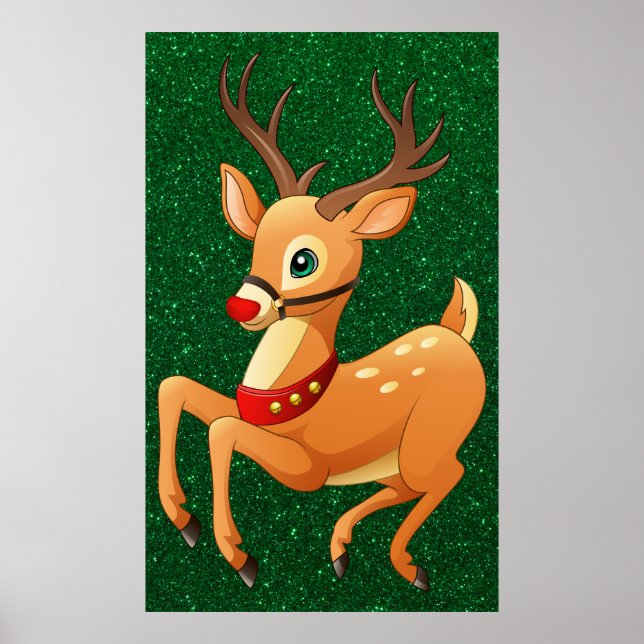 Rudolph Prancing Poster (Framsidan)