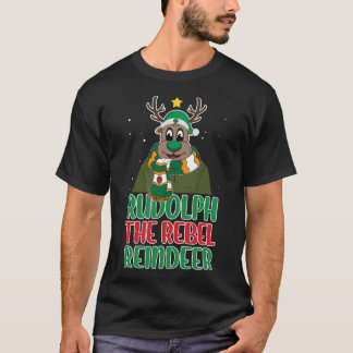 Rudolph Rebel Reindeer T Shirt
