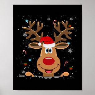 Rudolph Red Nose Reindeer juljul Poster