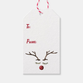 Rudolph Red Nose Reindeer Presentetikett