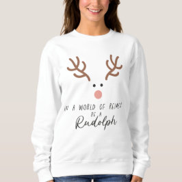 Rudolph Red Nposed Reindeer Roligt T Shirt