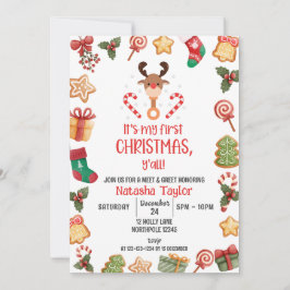 Rudolph Reindeer, CHRISTMAS Baby Meet & Greet Inbjudningar