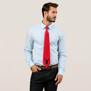 Rudolph Reindeer Silhouette Red Slips