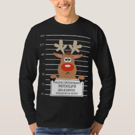 Rudolph Reindeer Straur Julafton Julsötare T Shirt