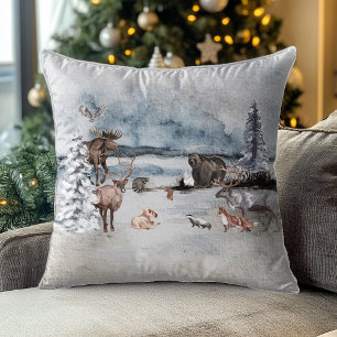 Rudolph Reindeer Woodland Animal God Helgdag Kudde