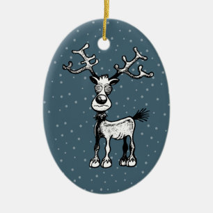 Rudolph Ren Julgransprydnad Keramik