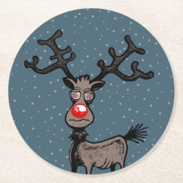 Rudolph Renkalender Koft Underlägg Papper Rund