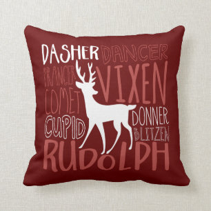 Rudolph renSilhouette Kudde