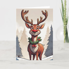 Rudolph Retrokoncept Konst Vikbar Julkort Helgkort