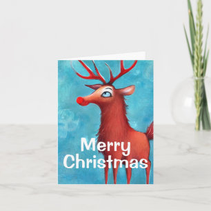 Rudolph, rödnosad renar inbjudan