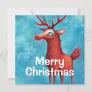 Rudolph, rödnosad renar inbjudningar