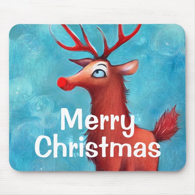 Rudolph, rödnosad renar musmatta (Framsidan)