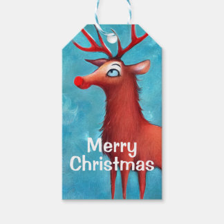 Rudolph, rödnosad renar presentetikett