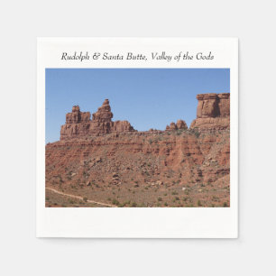 Rudolph & Santa Butte, Gods Valley, Utah Pappersservett