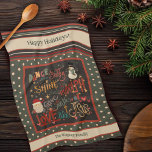 Rudolph Santa Frosty Jesus Personlig jul Kökshandduk<br><div class="desc">Cute Personlig christmas citerar tehandduk. De här tomten, Frosty, Rudolph, Jesus kökshanddukar är perfekt att lägga till lite helgdag i köket. Koppla den med flaska i vin och gör en underbar julklapp till vänner, familj, medarbetare, grannar osv. Meddelandeområdet personlig namn och helgdag kan ändras till vad du vill. Om du...</div>