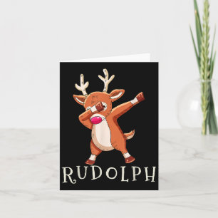 Rudolph Santas renar familj matchande outfit Ch Kort