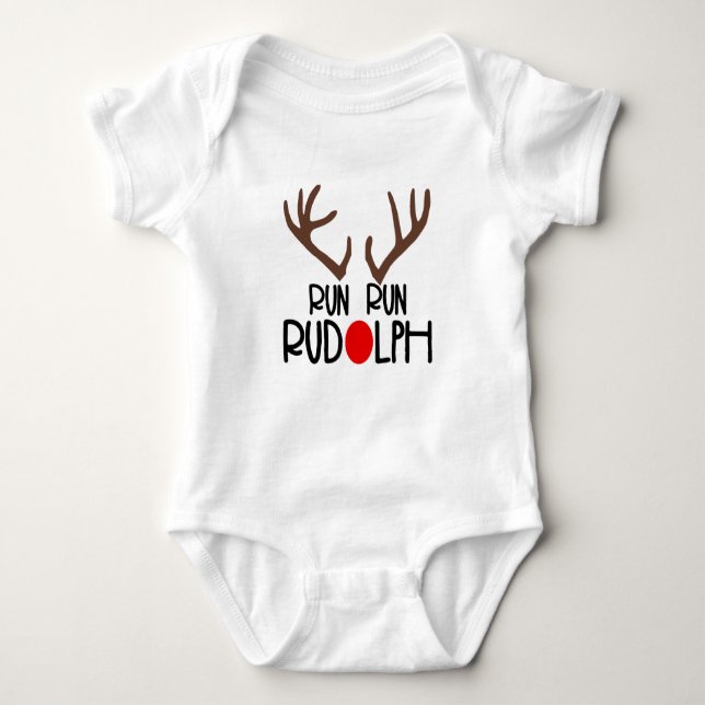 Rudolph springa Springa T Shirt (Framsida)