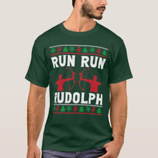 Rudolph springa springa t shirt