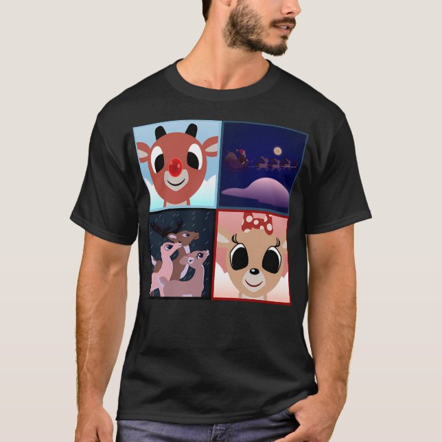 Rudolph Squares T Shirt (Framsida)