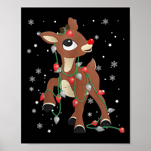 Rudolph the Red Nose Reindeer För barn and Christm Poster (Framsidan)