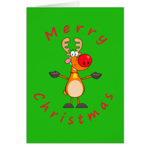 Rudolph the Red Nose Reindeer jul Hälsningskort