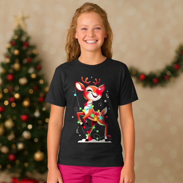 Rudolph The Red Nose Reindeer Jul T Shirt (Skapare uppladdad)