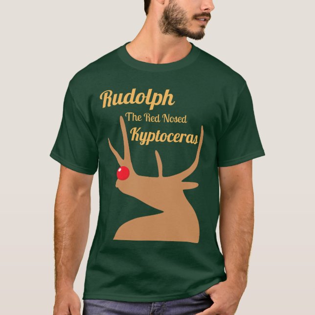 Rudolph The Red Nosed Kyptoceras T-Shirt (Framsida)