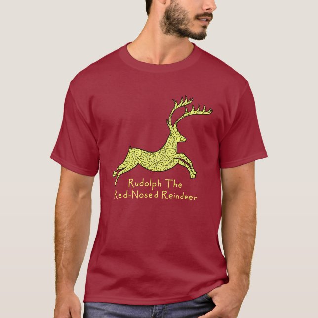 Rudolph the Red nosed rener T Shirt (Framsida)