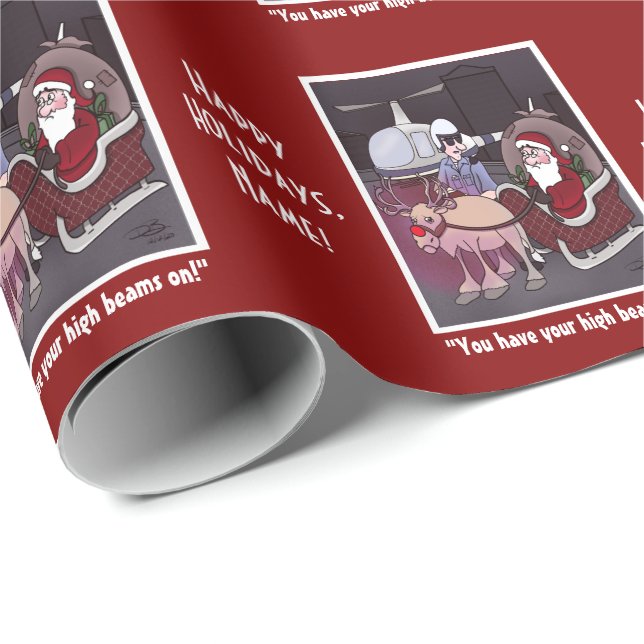 Rudolph The Red Nposed Wrapping Papper Presentpapper (Rullad Hörn)