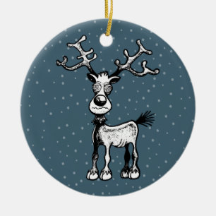 Rudolph the Reindeer julgransprydnader Julgransprydnad Keramik