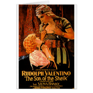 Rudolph Valentino Hälsningskort
