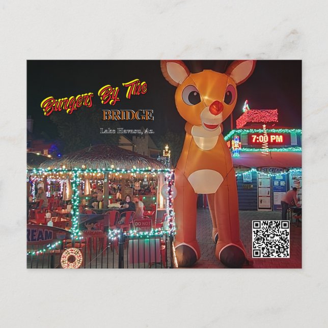 Rudolph vid Burgers av Bridge Helg Vykort (Framsida)