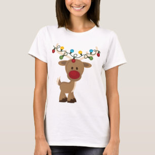 Rudolph_with_jul_Ljus-skjorta T-shirt